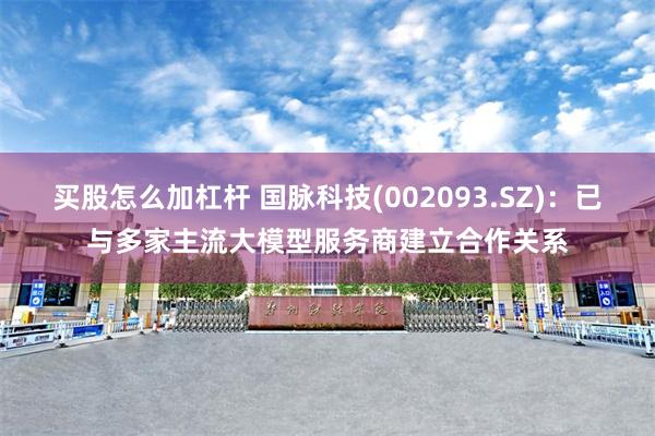 买股怎么加杠杆 国脉科技(002093.SZ)：已与多家主流大模型服务商建立合作关系