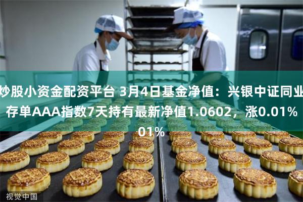 炒股小资金配资平台 3月4日基金净值：兴银中证同业存单AAA指数7天持有最新净值1.0602，涨0.01%